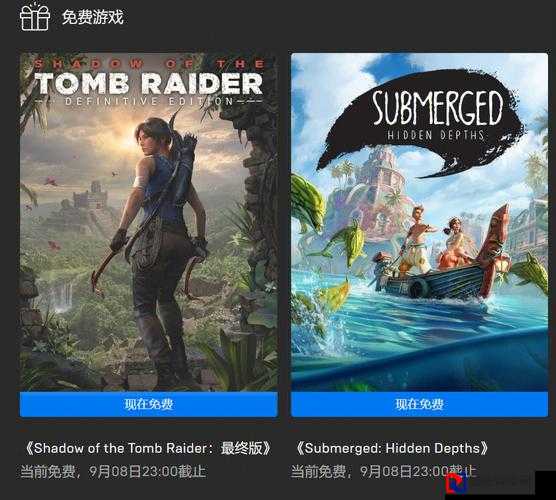 限时白嫖！Epic喜加一古墓丽影暗影免费领取教程速戳